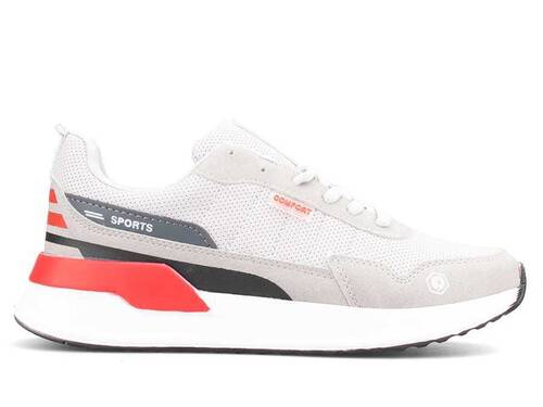حذاء رياضي للرجال كاليبرون 622 جلد - آيس/أحمر B.T - 1