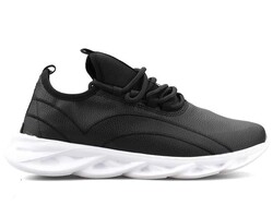 Men's Sneakers Racing 101 Leather - Black/White - BestOf Shoes