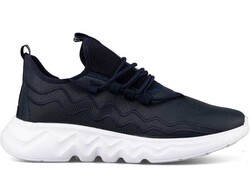 Men's Sneakers Racing 102 Leather - Navy/White - BestOf Shoes
