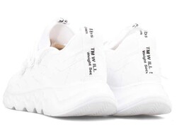 Men's Sneakers Racing 102 Leather - White/White - 3