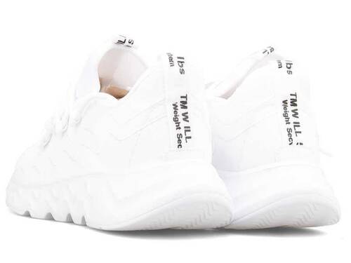 Men's Sneakers Racing 102 Leather - White/White - 3