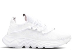 Men's Sneakers Racing 102 Leather - White/White - BestOf Shoes