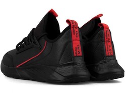 Men's Sneakers Racing 105 Leather - Black/Red - 2