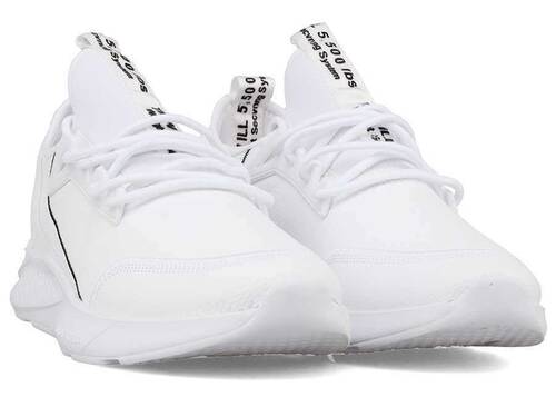 Men's Sneakers Racing 105 Leather - White/White - 2