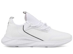 Men's Sneakers Racing 105 Leather - White/White - BestOf Shoes