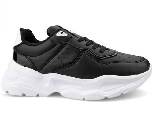 Page 7285 For Women's Sneakers Skin - 2 Black/White B.T - 1