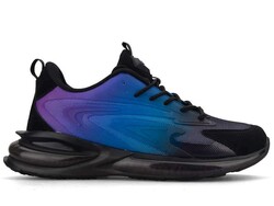 Plarium 030 Anrk Digital Men's Sneakers Watch - Black/Purple - BestOf Shoes