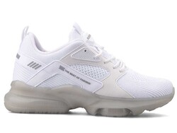 Plarium 040 Men's Sneakers Knitwear - White/Silver - BestOf Shoes