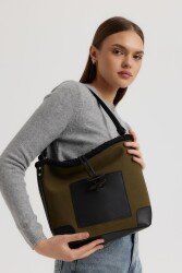 أفخم التفاصيل جلد الغزال الكاكي حقيبة الكتف - أفضل حقيبة