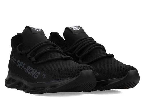 Racing 02 Men's Sneakers Knitwear - Black/Black - 2