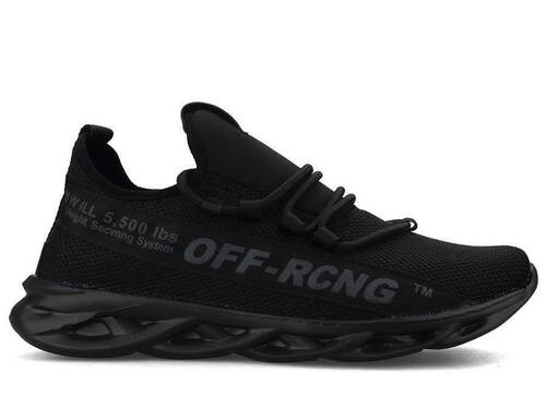 Racing 02 Men's Sneakers Knitwear - Black/Black - 1