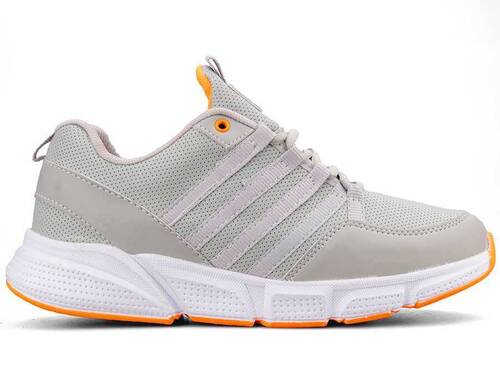 حذاء سكوت 030 للرجال مصنوع من الجلد - ثلجي/برتقالي - 1