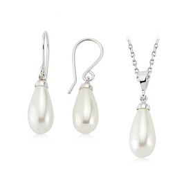 Silver Pearl Women's Set - Elegant Jewelry