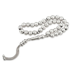 ​Silver Pen Rosary - Elegant Jewelry