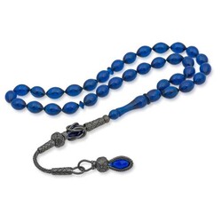 Silver Tassel Fire Amber Rosary - Elegant Jewelry