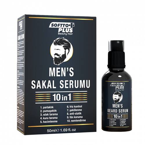 Softto Plus 1Oin1 Mens Beard Serum - 1
