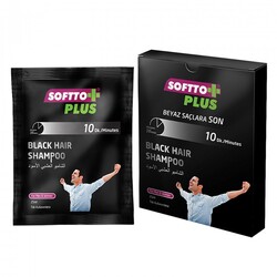Softto Plus Black Hair Shampoo Disposable 25 Ml - Vip Beauty