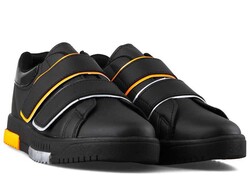 Tempo 6003 Women's Sneakers Leather - Black/Silver/Orange - 2