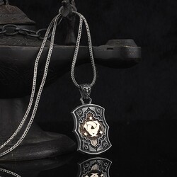 Teşkilat-I Mahsusa 925 Sterling Silver Men's Necklace - Luxury Jewelry