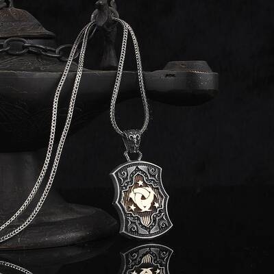 Teşkilat-I Mahsusa 925 Sterling Silver Men's Necklace - 1