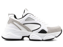 Texin 3740 Women's Sneakers Skin - White/Black - BestOf Shoes