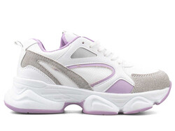 Texin 3740 Women's Sneakers Skin - White/Purple - BestOf Shoes