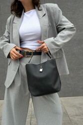 Trendbreez Lock Black Shoulder Bag - BestOf Bag