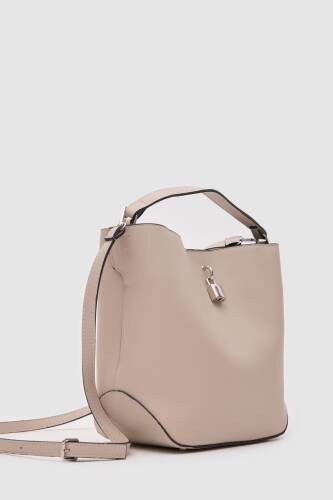 Trendbreez Locked Beige Shoulder Bag - 5