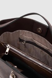 Trendbreez Locked Bitter Coffee Shoulder Bag - 2