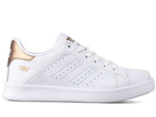 Udro 206 Women's Sneakers Leather - White/Gold - 1