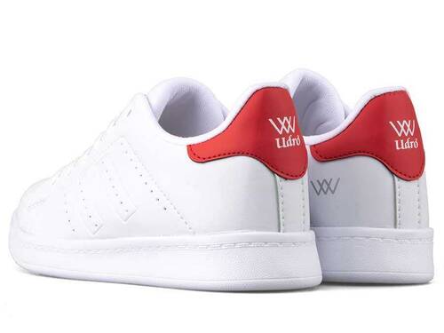 Udro 206 Women's Sneakers Leather - White/Red - 3