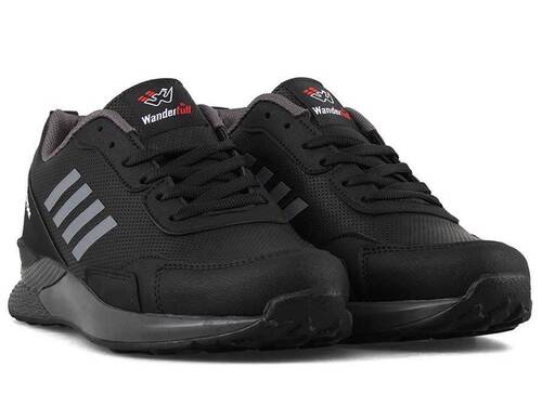 Wanderfull Men's Sneakers Skin 4109 - Black/Smoked - 2