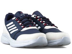 Wanderfull Men's Sneakers Skin 4156 - Navy/Ice/Red - 2