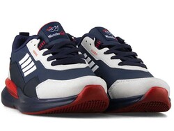 Wanderfull Men's Sneakers Skin 4202 - Navy/Ice/Red - 2