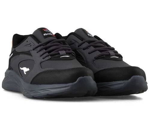 Wanderfull Men's Sneakers Skin 4235 - Smoke/Black/White/Orange - 2