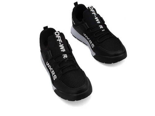 Wickers 2300 Ank Shoe For Men - Black/White - 5