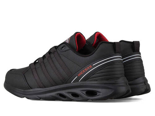 Wickers 2333 Men's Sneakers Leather - Black/Nubuck - 3