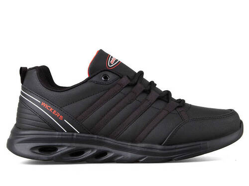 Wickers 2333 Men's Sneakers Leather - Black/Nubuck - 1