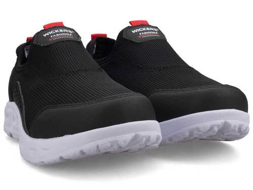 Wickers 2411 Anrk Shoe For Men - Black/White - 2