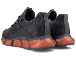 أحذية رياضية تريكو للرجال من Wickers 2549 - دخاني/أسود/برتقالي - 3