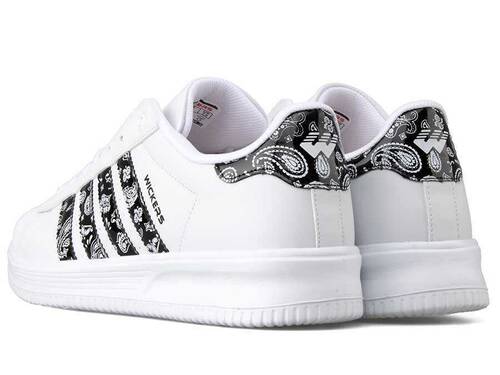 Wickers 2555 Men's Sneakers Leather - White/Embossed - 3