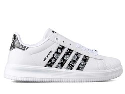 Wickers 2555 Men's Sneakers Leather - White/Embossed - BestOf Shoes