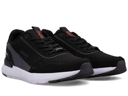 أحذية رياضية تريكو للرجال من Wickers 2562 - أسود/دخاني/أحمر - 2