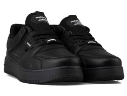 حذاء رياضي جلدي للرجال من ويكرز 2597 - أسود/أبيض - 2