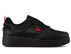 Wickers 2597 Men's Sneakers Leather - Black/Red - BestOf Shoes