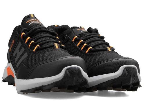 Wickers Leather 2501 For Men - Black/Orange - 2