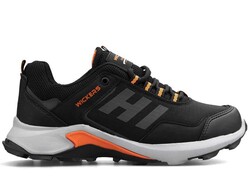 Wickers Leather 2501 For Men - Black/Orange - BestOf Shoes