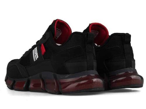 Wickers Leather 2537 For Men - Black/Red - 3