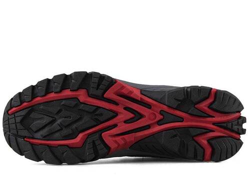 Wickers Leather 2568 For Men - Black/Red - 4