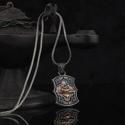 Wolf Head 925 Sterling Silver Men's Necklace - Luxury Jewelry